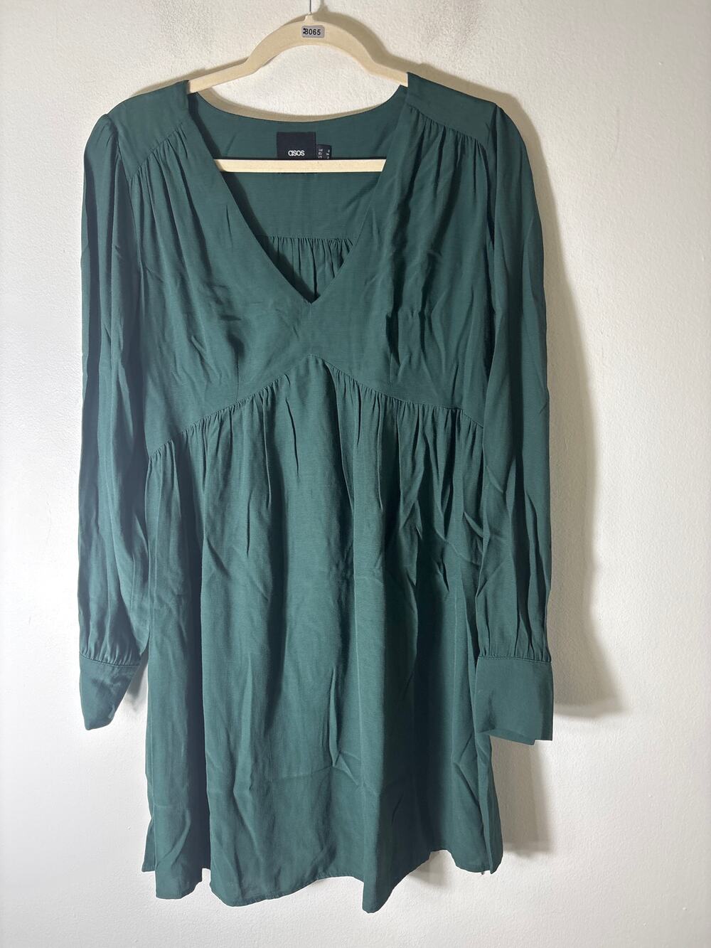 ASOS Maternity Green Baby Doll Dress Sz 2